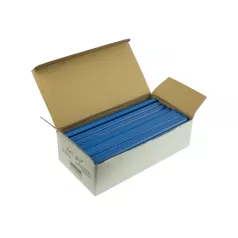 Baghete plastic 12 mm pentru 2-30 pagini, 100 buc/cutie EVOffice - albastru