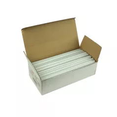 Baghete plastic 12 mm pentru 2-30 pagini, 100 buc/cutie EVOffice - alb