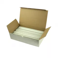 Baghete plastic 8 mm pentru 2-20 pagini, 100 buc/cutie EVOffice - alb