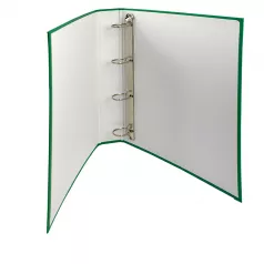 Caiet mecanic carton plastifiat A4, 4 inele EVOffice - verde                                                       
