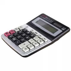 Calculator 12 dgt, 11*14.5 cm, front metalic  EVOffice 1800S