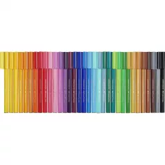 Carioci cu clip 33 culori/set  in cutie metalica Connector Faber-Castell - Fotbal