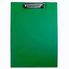 Clipboard carton plastifiat dublu A4 EVOffice - verde