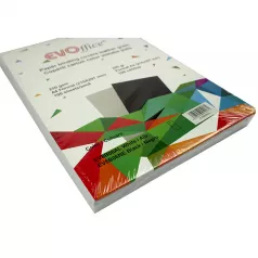 Coperti carton color imitatie piele A4 250g/mp 100coli/top EVOffice - alb