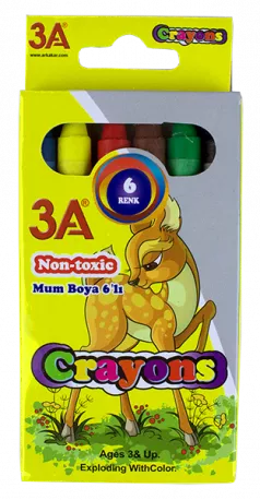 Creioane cerate 6 culori/set