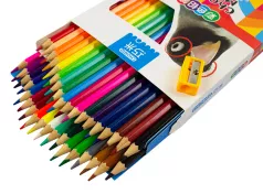 Creioane mari 36 culori/cutie cu ascutitoare No. 6002T-36