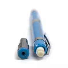 Creion mecanic 2mm, varf retractabil, accesorii metalice  cromate si ascutitoare - diverse culori