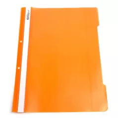 Dosar din plastic cu sina si 2 perforatii  EVOffice portocaliu