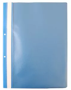 Dosar din plastic cu sina si 2 perforatii EVOffice  albastru