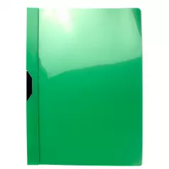 Dosar plastic cu clema metalica, capacitate 50 coli EVOffice -verde