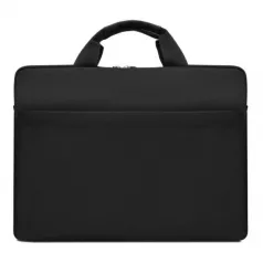 Geanta material textil pt laptop 15,6", 40*30*2.5cm, 2 compartimente - negru