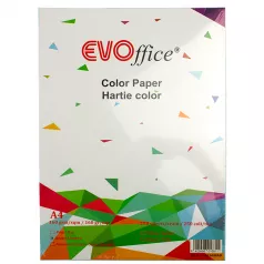 Hartie (carton) culori pastel A4, 160 g/mp, 250 coli/top Evoffice-albastru