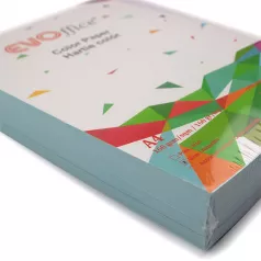 Hartie (carton) culori pastel A4, 160 g/mp, 250 coli/top Evoffice-albastru