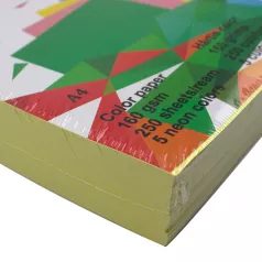 Hartie (carton) culori pastel A4, 160 g/mp, 250 coli/top Evoffice-galben