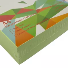 Hartie (carton) culori pastel A4, 160 g/mp, 250 coli/top Evoffice-verde