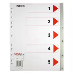 Index plastic 1-5 EVOffice