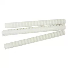 Inele plastic 25 mm, max. 240 coli, 50 buc/cutie EVOffice alb