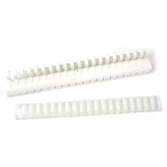 Inele plastic 32 mm, max 300 coli, 50buc/cutie EVOffice - alb
