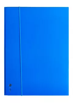 Mapa carton lucios A4 (345*250mm) 700g cu elastic pe latura mare Willgo - albastru