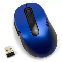 Mouse optic wireless silver/negru USB