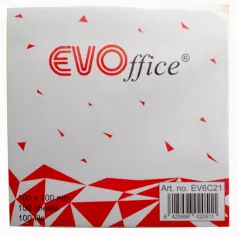 Notes autoadeziv 100*100 mm galben pastel EVOffice