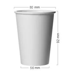 Pahar alb din carton 250ml (8 oz) 50buc/set