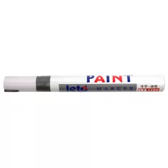 Permanent marker cu vopsea (paint marker) varf mediu 2 mm No. 101 - argintiu
