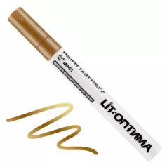 Permanent marker cu vopsea (paint marker) varf mediu 2 mm No. 101 - auriu