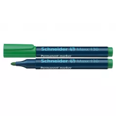 Permanent marker varf rotund, 1-3mm, SCHNEIDER Maxx 130 verde