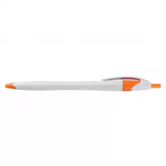 Pix plastic cu mecanism,corp alb, mina X20 si accesorii orange No.1218