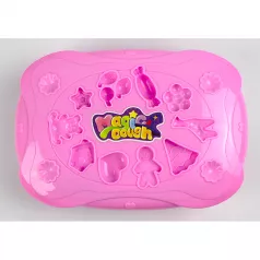 Plastilina "play dough" in cutie plastic, capac cu sabloane, 24 culori si accesorii modelat No.8821