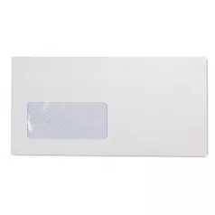 Plic DL (110*220 mm) alb, siliconic cu fereastra stanga  80 gr/mp