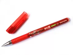 Roller cu cerneala, varf fin 0.5mm, cu radiera de stergere No. HY1084 -  rosu