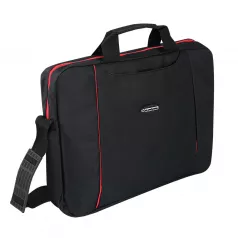 Servieta business (laptop 15,6") material textil, buzunar exterior si bareta umar Esperanza