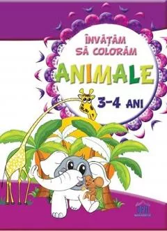 Invatam sa coloram: Animale 3-4 ani