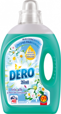 Detergent Automat Lichid Dero 2in1 Iris Alb 2l 40 Spalari