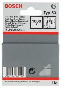 Bosch Capse din sarma fina tip 53, 1000 buc., L 6 mm