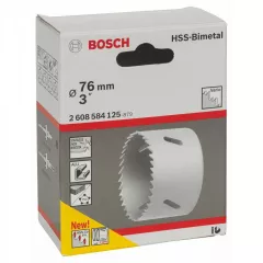 Bosch Carota HSS-bimetal pentru adaptor standard, 76 mm