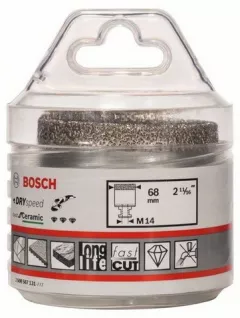 Bosch Carote diamantate Dry Speed Best for Ceramic pentru gaurire uscata, 68 mm