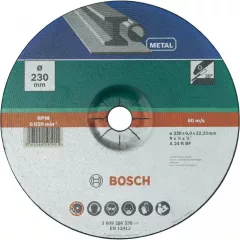 Bosch Disc de degrosare, cu degajare, pentru metal, 230 x 6.0 x 22.23 mm