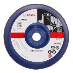 Bosch Disc de slefuire evantai, Best for metal, 180 mm, R 60