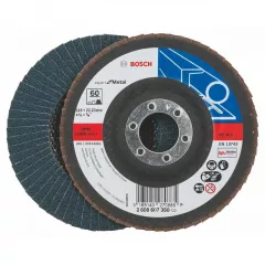 Bosch Disc de slefuire evantai, Expert for metal, 115 mm, R 60