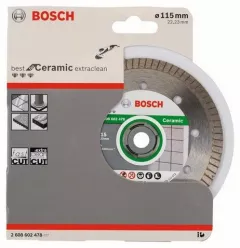 Bosch Disc diamantat pentru ceramica, Best for Ceramics, Extraclean / Turbo, 115 mm