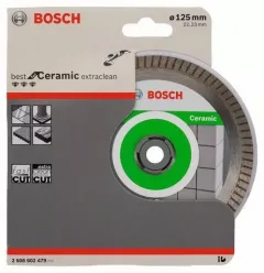 Bosch Disc diamantat pentru ceramica, Best for Ceramics, Extraclean / Turbo, 125 mm