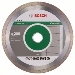 Bosch Disc diamantat pentru gresie, Best for Ceramic, 200 - 25.4 mm