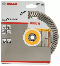 Bosch Disc diamantat taiere universala, Best for Universal Turbo, 150 mm