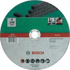 Bosch Disc drept pentru taiere piatra, 230 x 3.0 x 22.23 mm