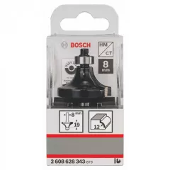 Bosch Freza de rotunjit, cu doua taisuri - HM. L 19 mm