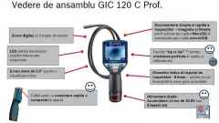 Bosch GIC 120 C Professional Camera pentru inspectie cu acumulator + L-boxx