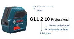 Bosch GLL 2-10 Nivela laser cu linii